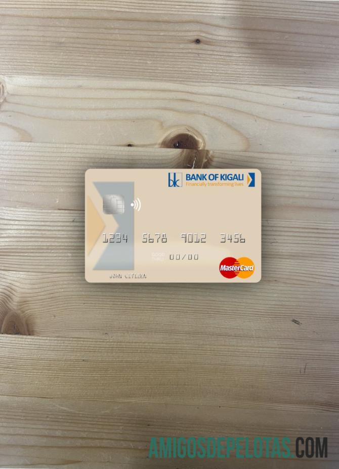 Ruanda Bank Of Kigali Mastercard Photolook Front modelo